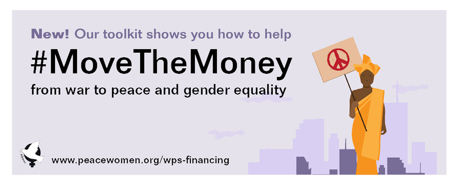 Learn how to help #MoveTheMoney from war to peace!
