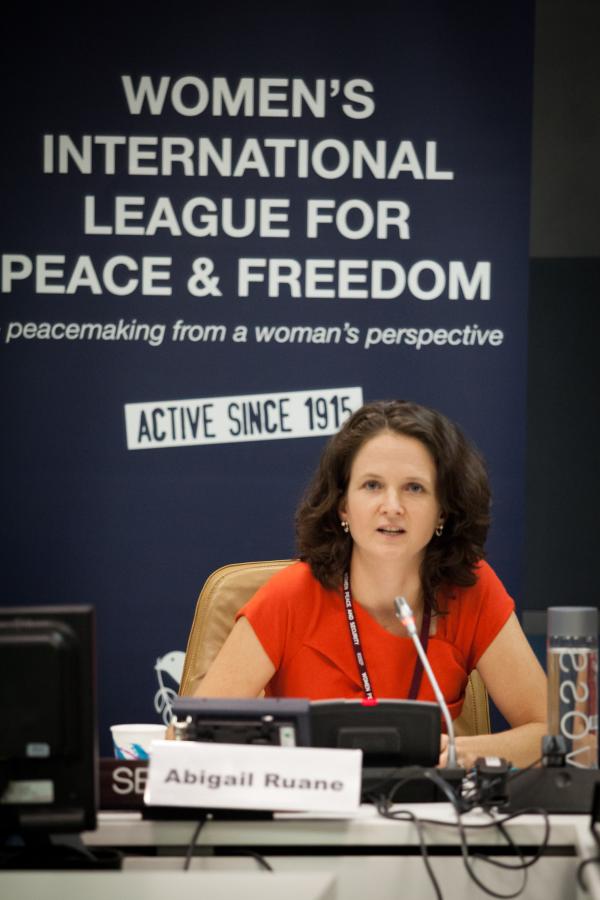 Abigail Ruane, Programme Manager of PeaceWomen